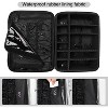 Fmeida Extra Large Makeup Case Travel Makeup Train Case Professional Makeup Artist Bag Portable Nail Organizer Box Art Supply Case with Adjustable - 3 of 4