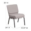 Emma and Oliver 21"W Church/Reception Guest Chair with Communion Cup Book Rack - 4 of 4