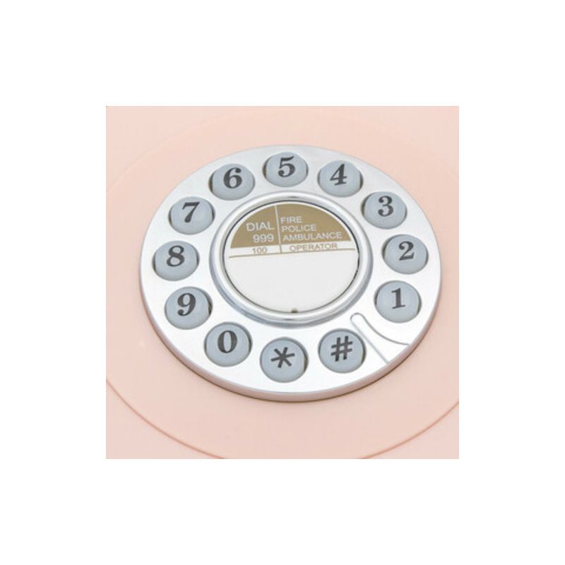 GPO Retro GPO746DPBPN 746 Desktop Push Button Telephone - Carnation Pink, 2 of 7