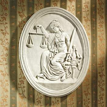 Design Toscano Old Bailey Courthouse Lady Justice Wall Sculpture