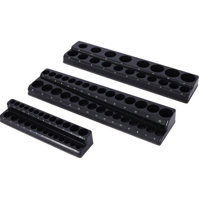 3 Piece Magnetic Socket Organizers for Toolboxes