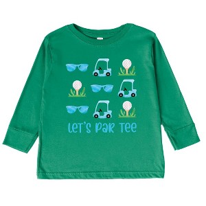 The Juniper Shop Let's Par Tee Sunglasses Toddler Long Sleeve Tee - 1 of 3