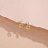 Girls' Heart to Heart Dangle Stud & Post 14k Gold Earrings - In Season Jewelry - 4 of 4
