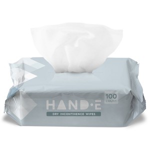 Hand-E Disposable Dry Wipes - Dry Disposable Wash Cloths for Seniors, Baby, Cleaning - No Additives - Cleansing Dry Washcloths - Packs of 50 - 1 of 4