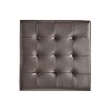 GDFStudio Kilbourne Contemporary Bonded Leather Tufted Storage Ottoman with Shelf, Brown/Dark Brown - 4 of 4