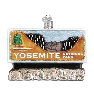 Old World Christmas 2.75 In Yosemite National Park California Sequoia Trees Tree Ornaments - 1 of 3