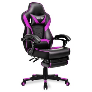 ELECWISH Racing Style High Back Computer Chair with Footrest Headrest and Lumbar Support - 1 of 4