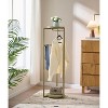 Kings Brand Furniture Suit Valet Stand – Coat Rack with Rods, Storage Trays & Hanger, Freestanding Organizer for Bedrooms & Entryways - 2 of 4