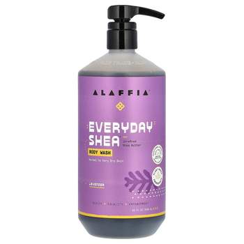Alaffia Everyday Shea, Body Wash, Normal to Very Dry Skin, Lavender, 32 fl oz (946 ml)