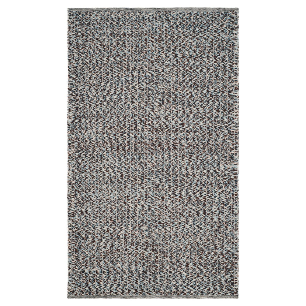 3'x5' Blue Abstract Woven Accent Rug - Safavieh