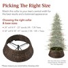Best Choice Products 24in Woven Hyacinth Christmas Tree Collar, Tree Skirt Accessory w/ Cord Cut-Out - 4 of 4