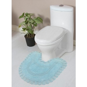 Hampton Crochet Collection Cotton Reversible Tufted Bath Rug - Home Weavers - 1 of 4