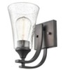 Millennium Lighting Natalie 1 - Light Vanity in  Matte Black - 3 of 4