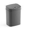 LunaLulinlk 3.2 Gallon Trash Can, Plastic Touchless Bathroom Trash Can, Black - 2 of 4