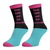 The Golden Girls Men's Keep Calm And Eat Cheesecake 3-Pack Adult Crew Socks - 3 of 4