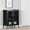 South Shore 40" Kodali Decorative Storage Cabinet Olive Green: Metal Frame, 3 Shelves, Anti-Tip Hardware - 4 of 4