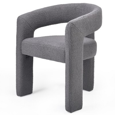 FURNIinspire Accent Chairs STARY Modern Upholstered Dining Chairs for Kitchen Living Room Bedroom, Green- Set of 2, White, 21.65"*23.62"*19.3"
