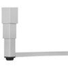 Vynxaria Modern 48" Adjustable Standing Computer Desk White Laminate Grey Metal Frame for Home Office Laptop Work - 3 of 4