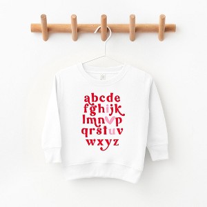 The Juniper Shop Vday Alphabet Toddler Graphic Sweatshirt - 1 of 2