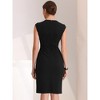 INSPIRE CHIC Women's Pencil Sleeveless Office Elegant Business Sheath Dress - 4 of 4