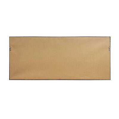 Abstract Horizon Hand Painted Gold Framed Canvas Art, 19x45 Inches