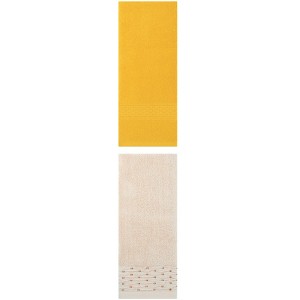 REGALWOVEN Solid Textured Cotton Absorbent Soft Bathroom Hand Towel 13" x 30"/14" x 30" 2 Packs - 1 of 4