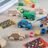 Kids Party Wood Painting Craft Kits (12ct) 3-D Cars - Each Kit Has its Own Brush, Paint, & Figure- 6 Designs Include Taxi, Trucks & More - 2 of 4
