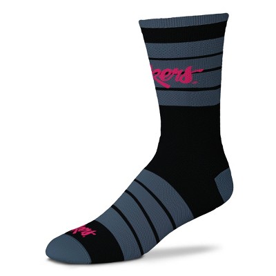 NCAA Nebraska Cornhuskers Men's Quad Black Crew Socks - 10-13