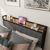 KTMBDW Full/Queen Bed Frame with Headboard, Metal Platform Bed Full/Queen Size with Storage with Charging Station, No Box Spring Needed - 3 of 4