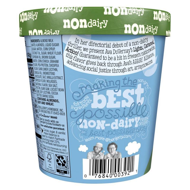 Ben &#38; Jerry&#39;s Non-Dairy Lights Caramel Action! Frozen Dessert - 16oz, 4 of 13