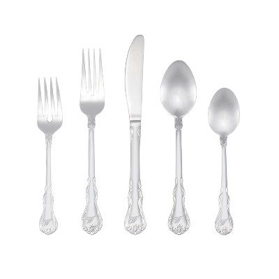 RiverRidge® 46pc Monogram Bouquet Silverware Set A-Z