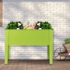 Tangkula Outdoor Elevated Garden Plant Stand Raised Garden Bed with Legs for Indoor and Outdoor Use 25" x13" x 18.0" - 2 of 4