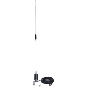 Tram® Pre-Tuned 144MHz–148MHz VHF/430MHz–450MHz UHF Dual-Band Amateur Trunk or Hole Mount Antenna Kit with PL-259 Connector in Black - 1 of 4