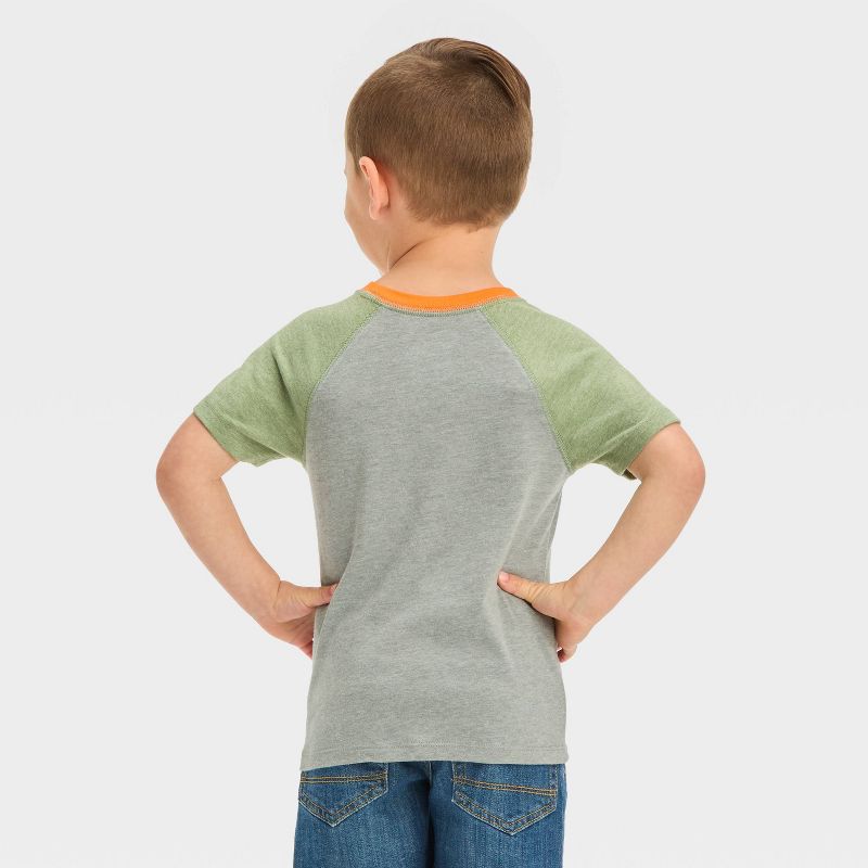 Toddler Boys' Colorblock Jersey Knit T-Shirt - Cat & Jack™ Gray, 3 of 5