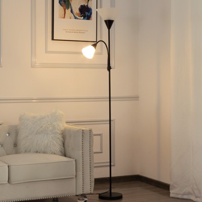 Aukfa 71.3" Tochiere Floor Lamp – Minimalist Modern Lighting with Adjustable Reading Light