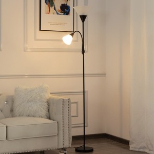 Aukfa 71.3" Tochiere Floor Lamp – Minimalist Modern Lighting with Adjustable Reading Light - 1 of 4