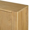 ACEPANO 59 in. W 4-Door Vintage Wooden Cabinet with Storage & Adjustable Shelves for Dining Room-Natural - 4 of 4