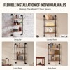 Munora Industrial Pipe Shelf 3 Tier 24x7.87in Wall-Mount for Kitchen Bedroom - 4 of 4