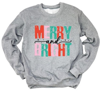 Simply Sage Market Women's Graphic Sweatshirt Merry and Bright Colorful