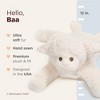 Bearington Baa Stuffed Animal Lamb, 12" Creamy White Baby Plush - 2 of 4
