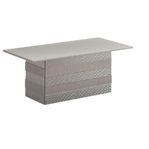 Kings Brand Furniture Madison Modern Pedestal Base Wood Coffee Table, Champagne - 1 of 4