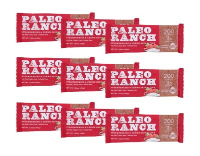 Paleo Ranch Strawberries & Creme Skinny Bar - 9 bars, 1.62 oz