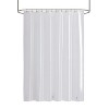 Kate Aurora Transparent Pastel 6 Gauge Hotel Non-Toxic Odor Free PEVA Shower Curtain Liner - Mold & Mildew Resistant - 2 of 3