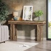Tribesigns 63-Inch Console Table, Wooden Rectangular Sofa Table Behind The Couch for Entrance, Hallway - 2 of 4