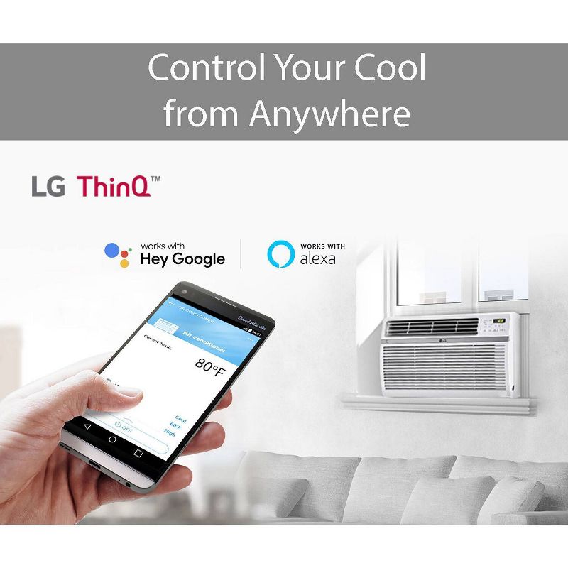 LG Electronics 8000 BTU Smart Window Air Conditioner, 4 of 15