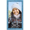 PosterPalooza | Photo Size Shabby Chic Blue Picture Frame - UV Acrylic, Foam Board Backing, Hanging Hardware - 2 of 4