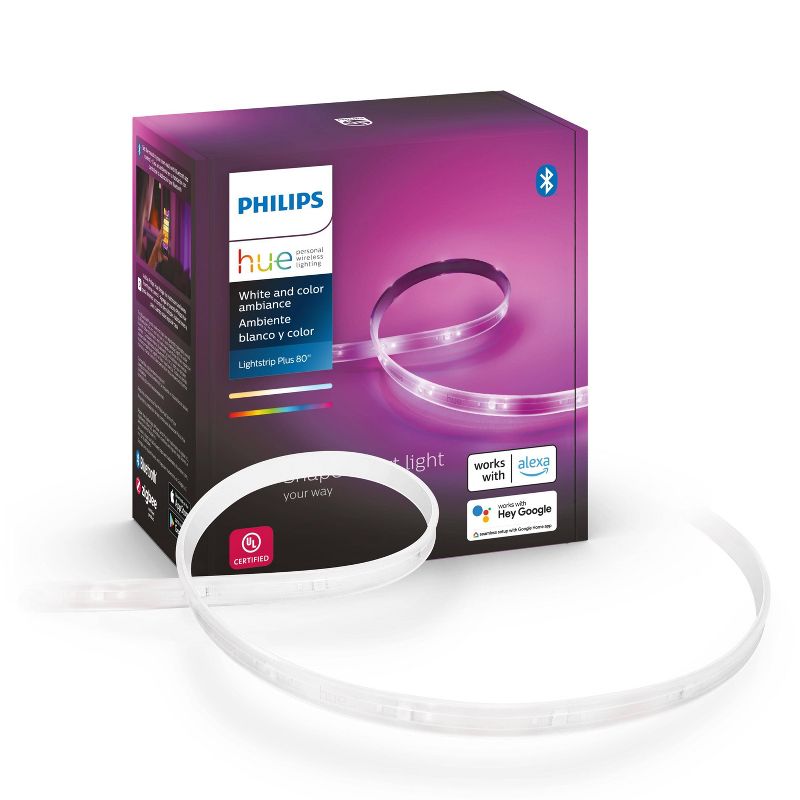 Philips Hue White and Color Ambiance Bluetooth Enabled Lightstrip Base Kit, 1 of 11