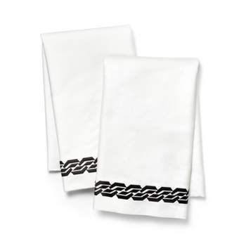 Black Chain Embroidery Pillowcase Set - DVF for Target
