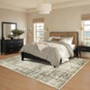 Washable Living Room Rug 8 x 10 Large Vintage Distressed Area Rug with Non-Slip Backing Stain-Resistant Oriental Floor Cover Foldable Carpet - 3 of 4