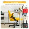 GlasFlength Task and Office Chairs Adjustable Office Chair Ergonomic Swivel Chair Computer Arm Chair for Long Sitting, Yellow, 25.2"*25.2"*36.6" - 3 of 4